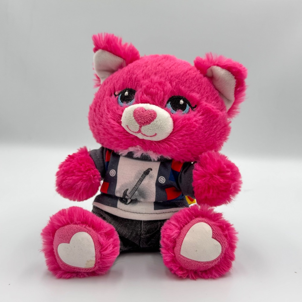 Build-A-Bear Smallfrys Pink Kitty Cat Plush Rocker Outfit 2013